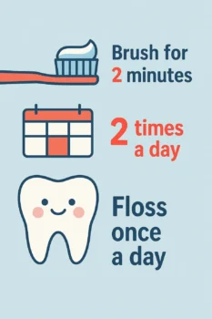 Explanation of the 2-2-1 rule in dentistry for oral care habits most people skip