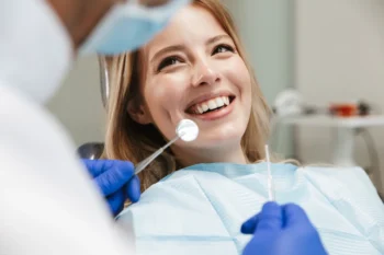 Close-up smile showing results of safe professional teeth whitening Yukon OK